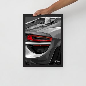 Porsche 918 Spyder - Framed poster