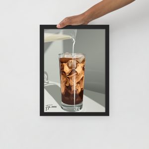 Iced latte - Framed poster