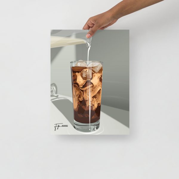 Iced latte - Poster