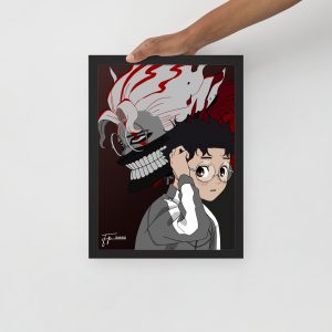 Okarun - Framed poster