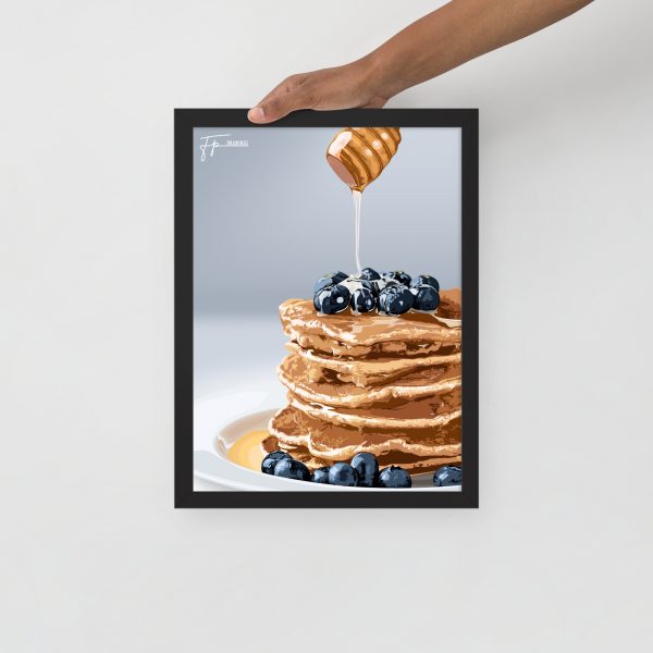 Pancakes - Framed poster
